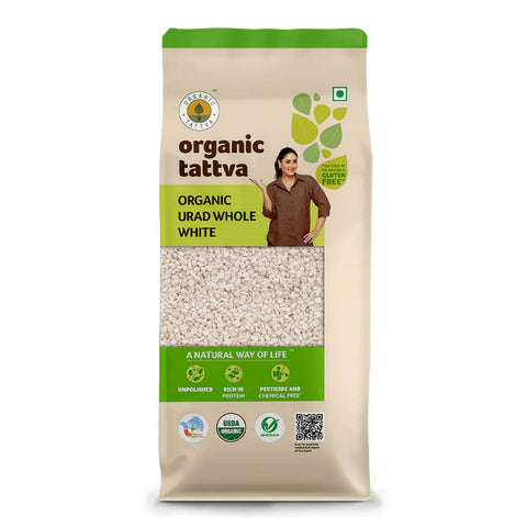 Organic Urad Dal Whole White | White Urad Beans