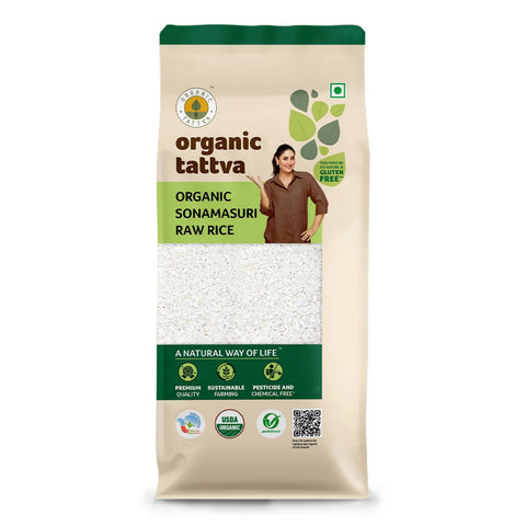 Organic Sonamasuri Brown Rice | Whole Grain Rice