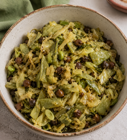 Avvarakai Cabbage Poriyal