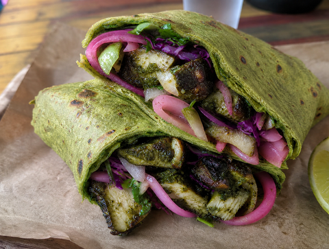 Goan Chicken Cafreal Wrap