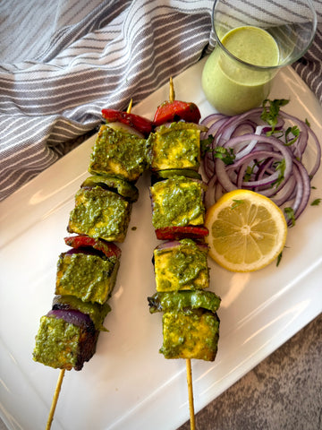 Hariyali Paneer Tikka w/chutney (8oz)