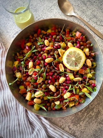 Kala Chana Chaat salad- PEANUTS