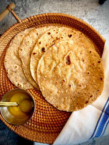 Organic Khapli Wheat Roti (4pc)