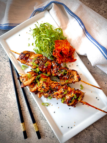 Korean BBQ Chicken Skewers