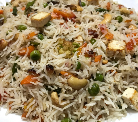 Ashtami Special! Navratna Pulao(Nuts)