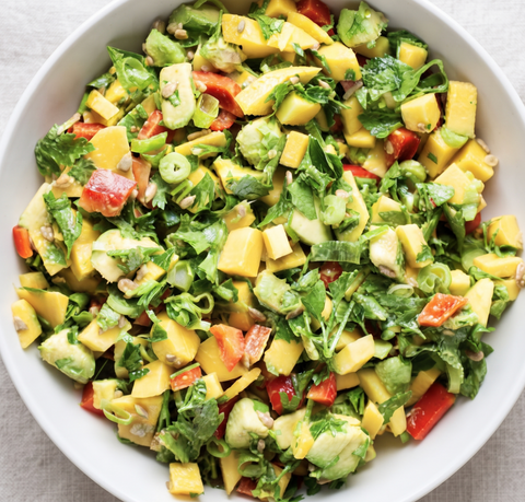 New! Extra Tropical Glow Mango & Avocado Salad (T)