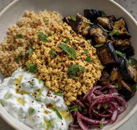 Turkish-Inspired Tofu Bowl- VEGAN