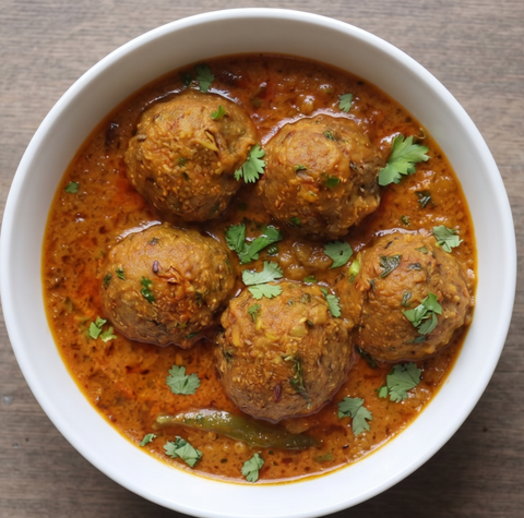 NEW! Kachche Kele Ke Kofta Curry (plantains)(T)