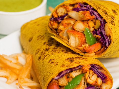 Anchari Soya Chaap Wrap