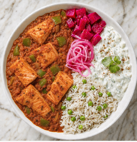 Anchari Salmon Curry Bowl