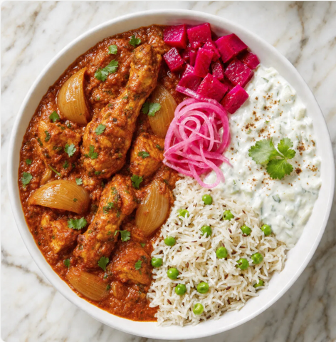 Chicken Do Pyaza Bowl