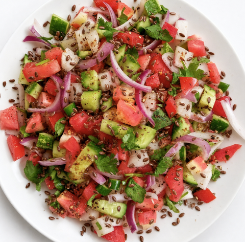 New! Flaxseed kachumber salad