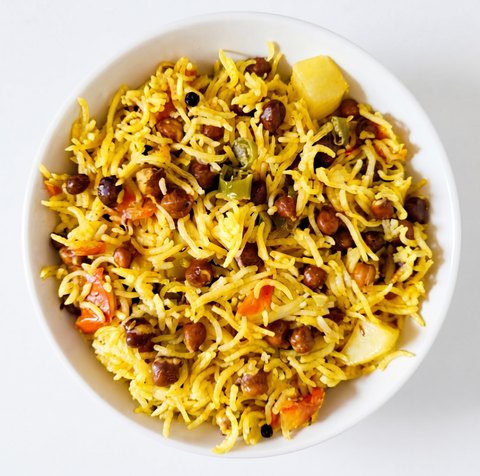 New! Kala Chana Paneer Ka Pulao(T)