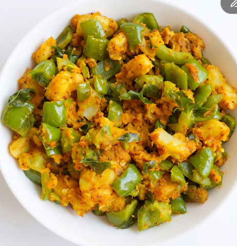Sweet Potato Shimla Mirch