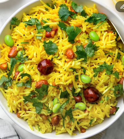 Lemon Edamame Pulao