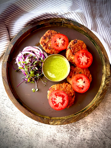 Chicken Chapli Kebab w/chutney (8oz)