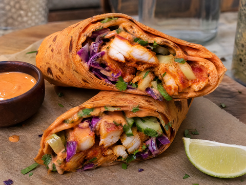 Peri Peri Cod Wrap