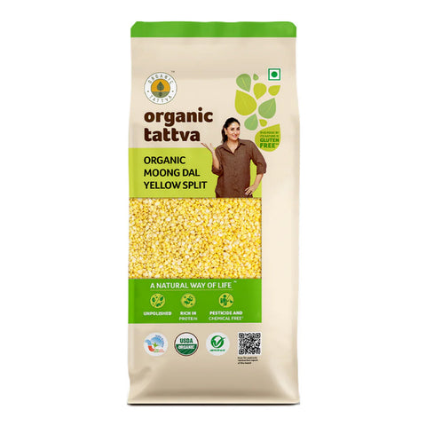 Organic Moong Dal Yellow Split | Mung dal split and Dehusked