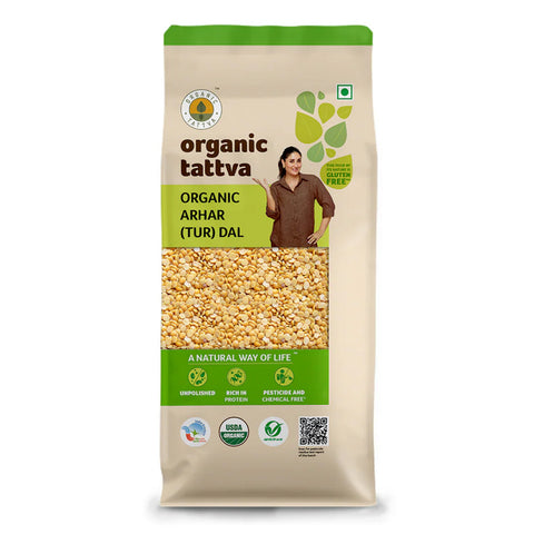 Organic Arhar (Tur) Dal | Premium Organic Pigeon Pea Dal