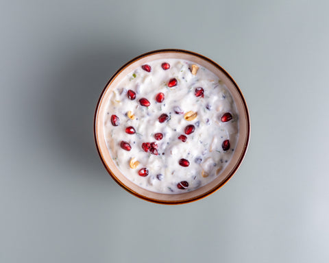 Anar Cucumber Raita ( pomegranate, peanuts)(T)