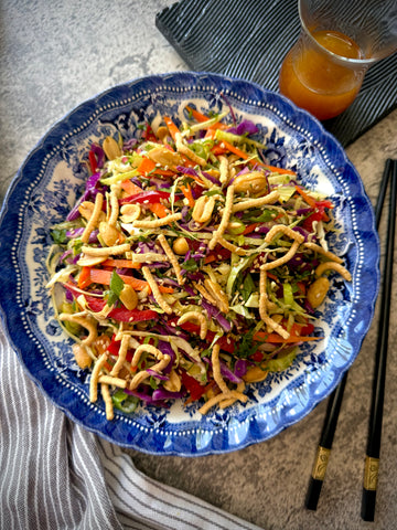 Asian chop Salad w/sesame dressing