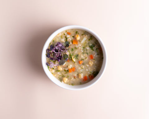 Barley Chickpea Veggies Soup