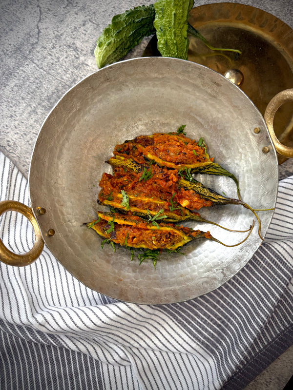 Bharwaan Karela (peanuts, cashew)