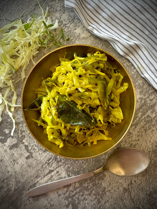 Cabbage Sambharo