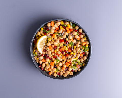 Corn & Chickpea Chaat Salad