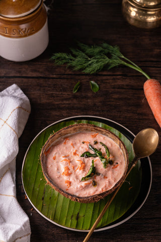 Vegan Gajarechi Koshimbir(Coconut/ Cashew milk based)(T)