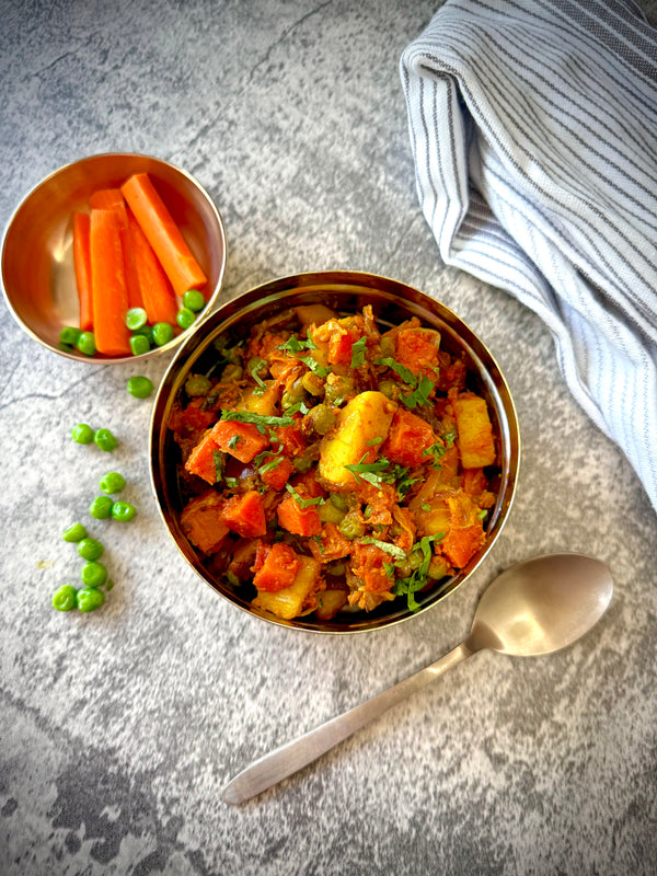 Punjabi! Gajar Matar Aloo Sabzi(T)