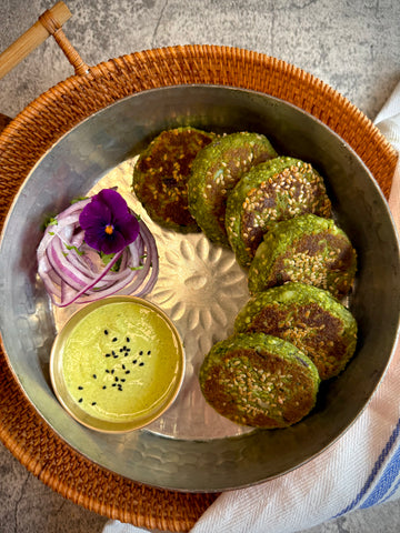 Bestseller! Spinach Paneer Kebab(T)