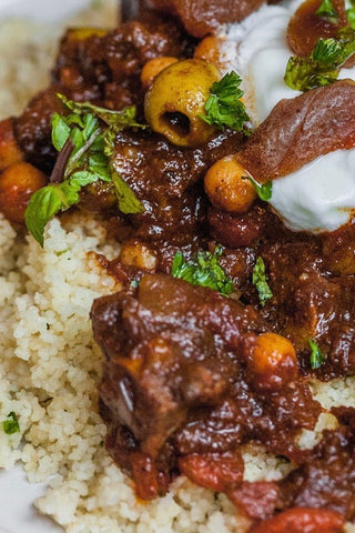 Moroccan Herb Chicken Couscous Tagine