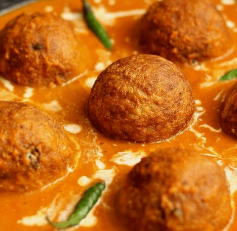 NEW! Kachche Kele Ke Kofta Curry (plantains)(T)