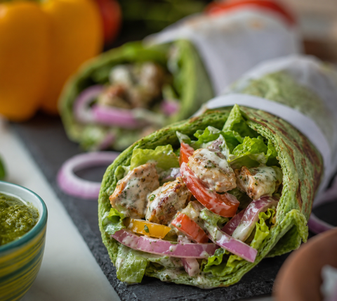 Malai Chicken Tikka Wrap