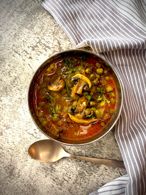 Mushroom Matar Masala