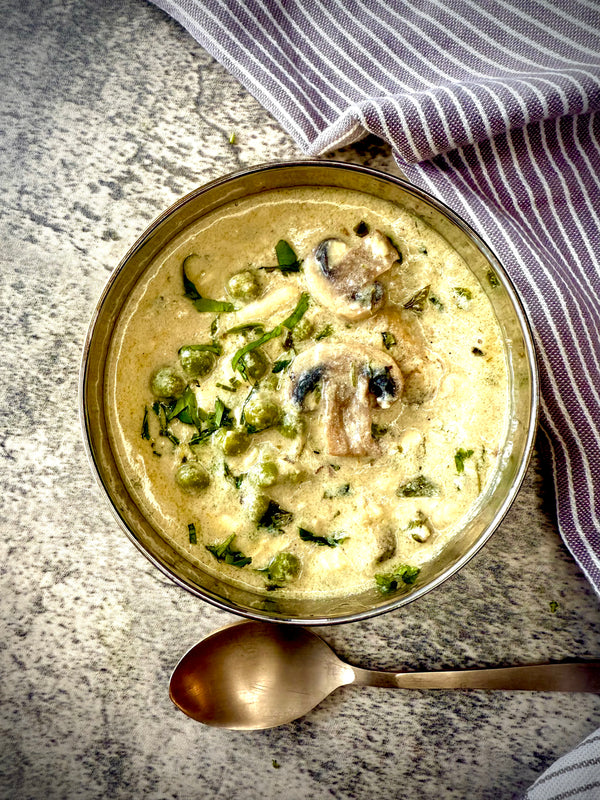 Mushroom methi matar malai Sabzi