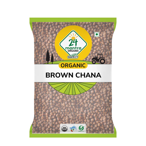 Organic Brown Chana Whole | Fiber Rich Pulses | Brown Chickpeas