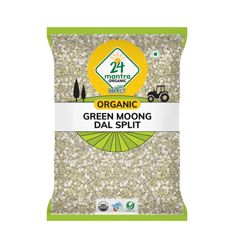 Organic Green Moong Dal Split | Green Gram Dal | Fiber Rich Pulses