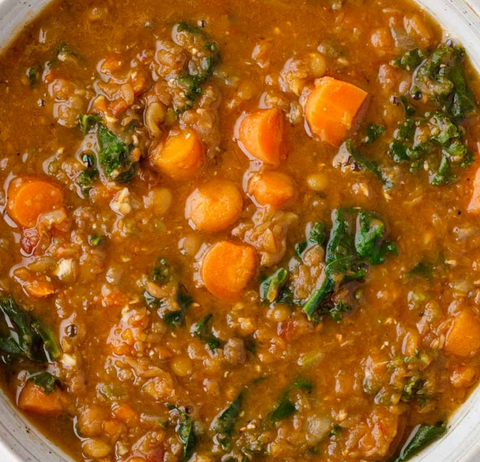 Fat Loss! Kale Lentil Soup