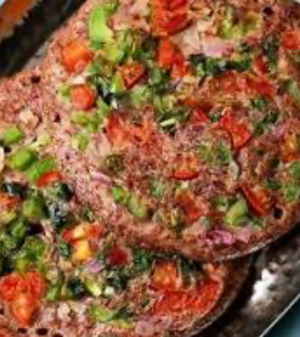 Ragi Millet Paneer Uttapam (2 pc)