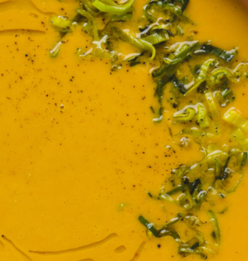 New! Sweet potato & Ginger soup (T)