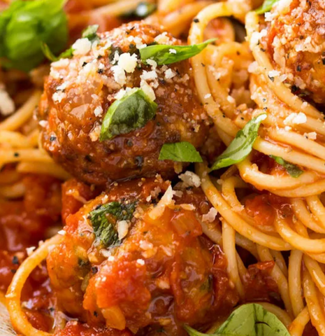 Kids! Organic Spaghetti with chicken meatballs (SL)