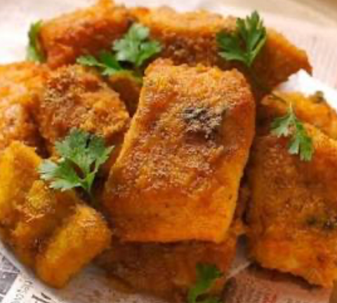 Amritsari Fish Tikka with Flaxseed Kachumber