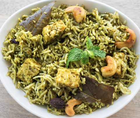 Hariyali Paneer Pulao(T)