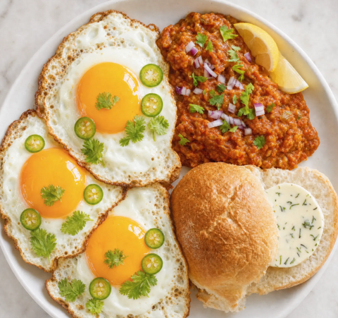 Mumbai Egg Kejriwal Bhaji Bowl