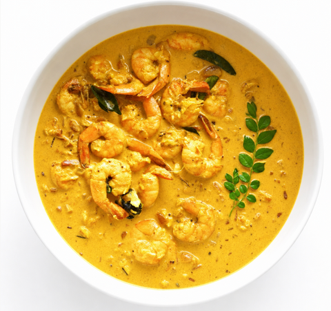 NEW! Alleppey Shrimp Curry (raw mangoes)