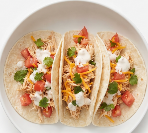 Kids Veggie taco's w/grilled corn salad