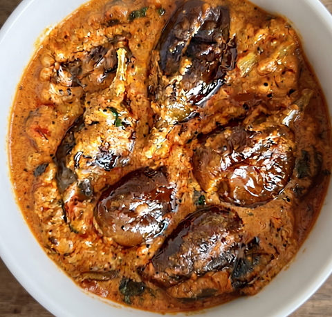 Gutti Vankaya (stuffed eggplant curry)(T)