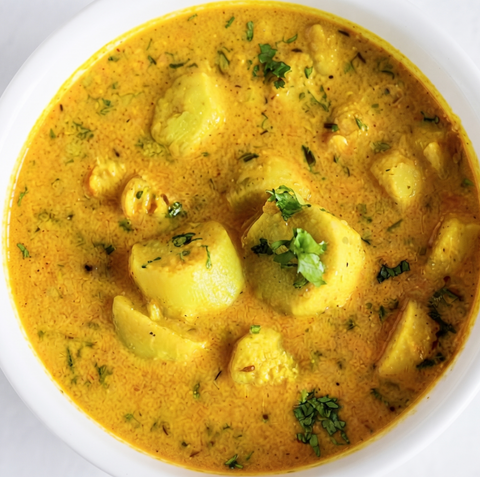 Arbi Ki Sabzi (cashew yogurt)(T)